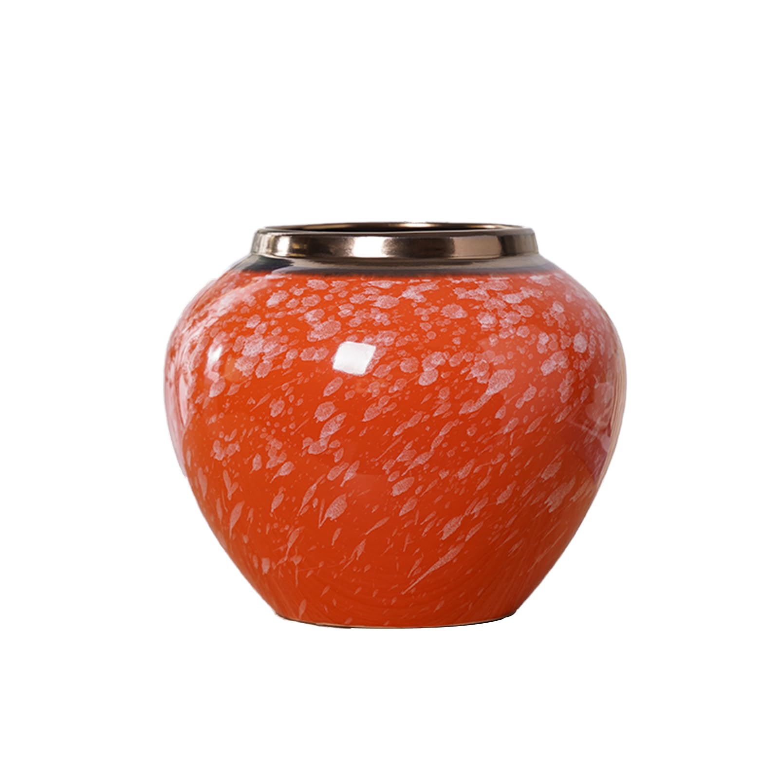 Vase à plantes en céramique vintage et centre de table rétro