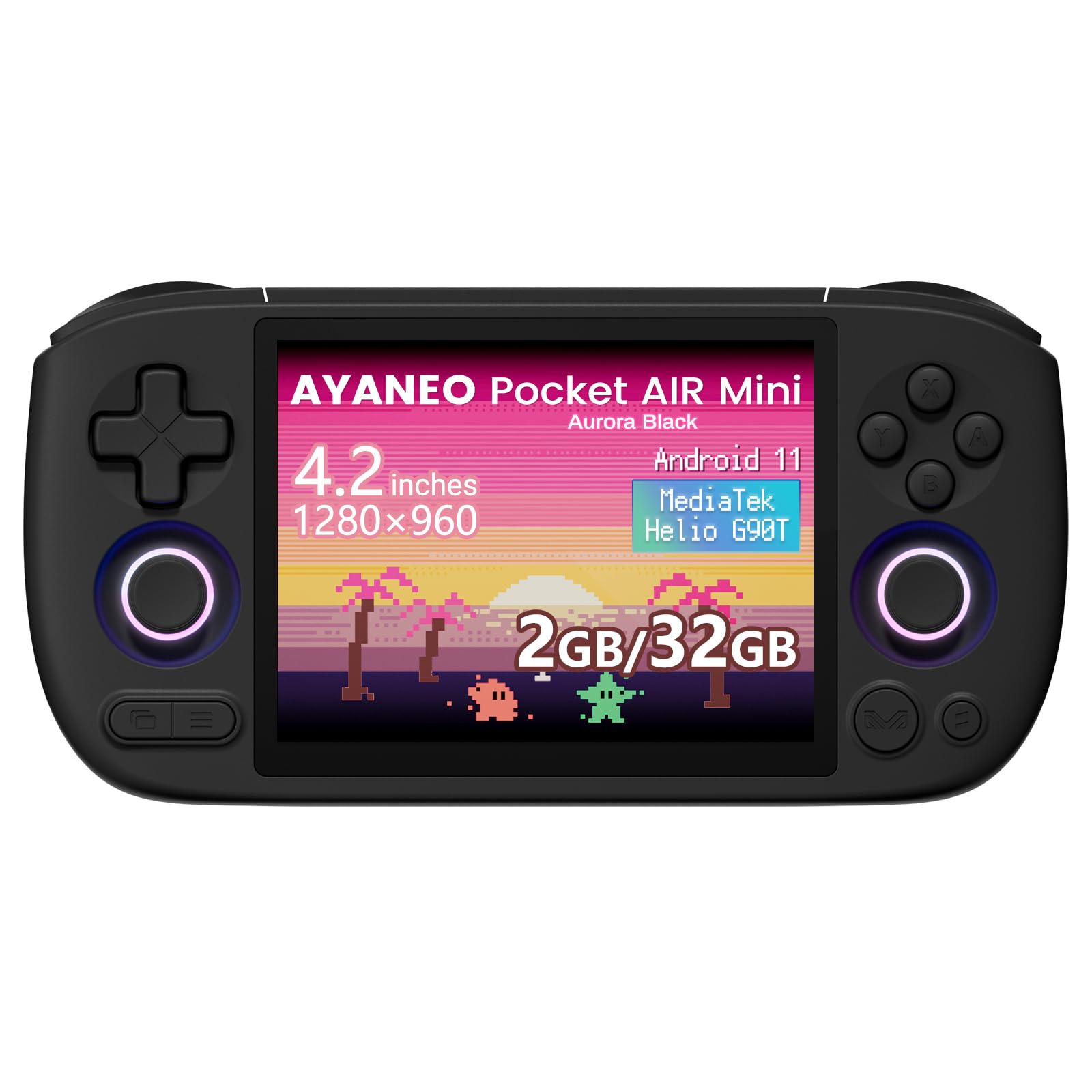 AKNES AYANEO Pocket AIR Mini Retro Handheld Game Console, Hall