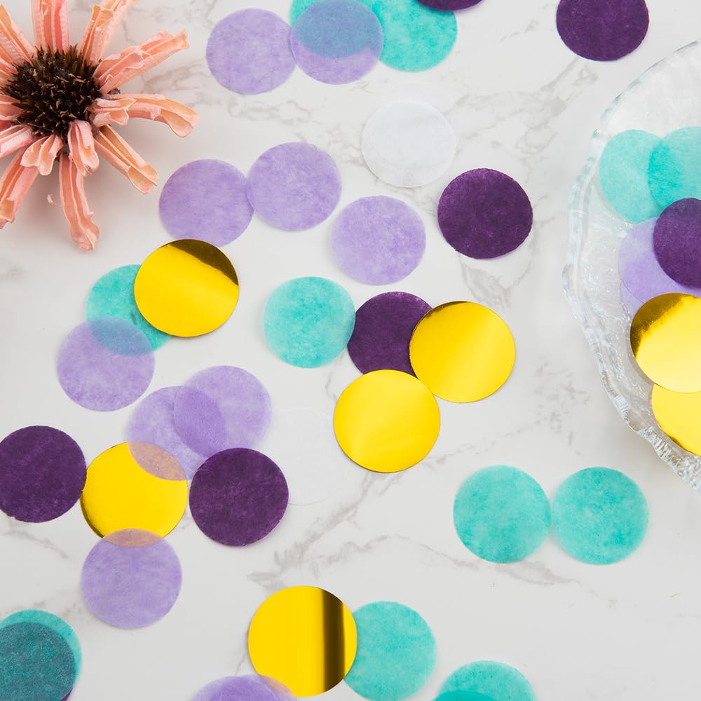 Coriandoli Per Feste - Confezione Da 50g Di Coriandoli Bianchi Per Matrimoni, Compleanni E Carnevale | Coriandoli Colorati Con Paillettes Dorate - Foto 8