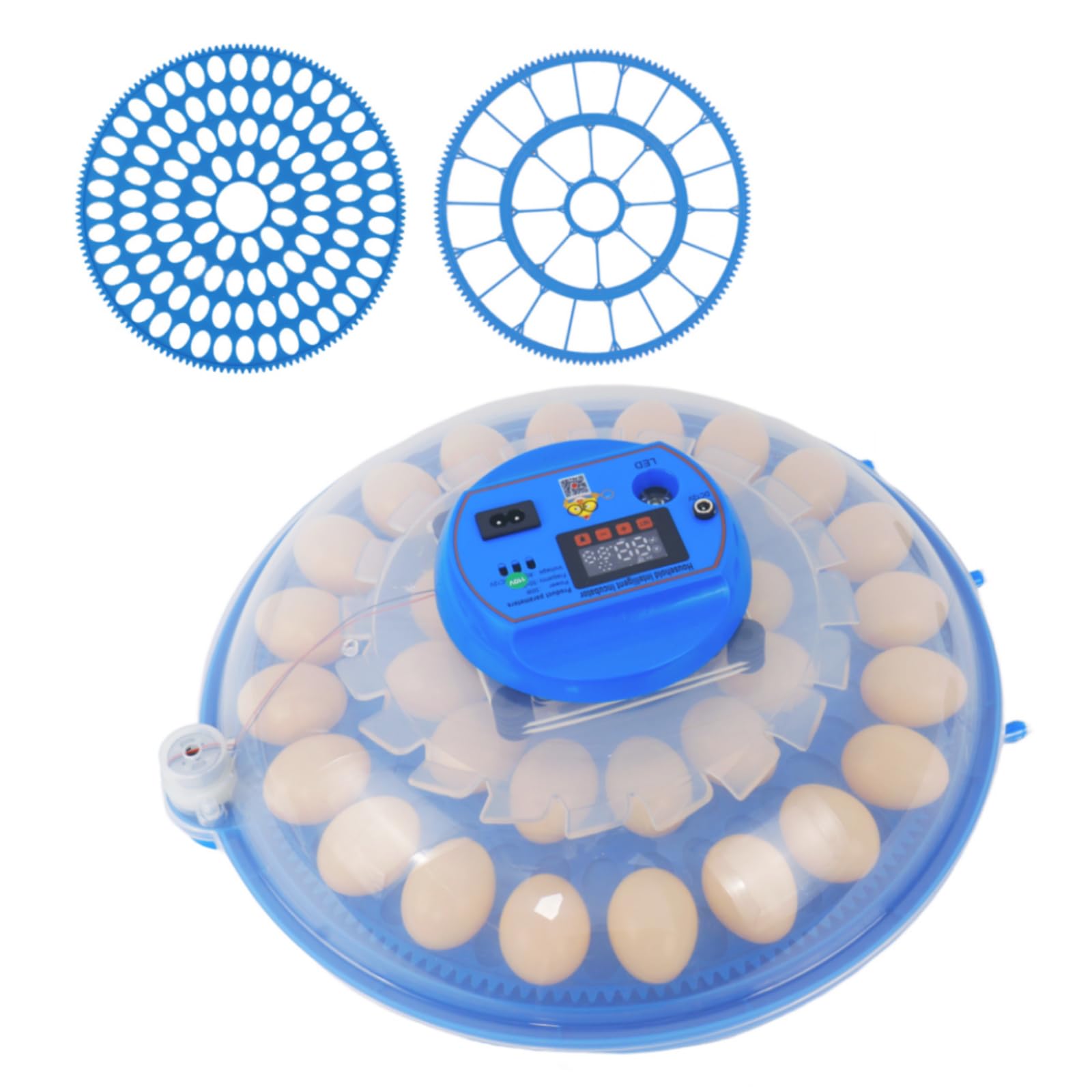 Togarhow 26/103 Egg Incubators for Chicks with Automatic Egg Turning, LED Egg Candler, Double Egg Trays, Farm Poultry Egg Incubators for Hatching Chicken Duck Goose Pigeon Quail
