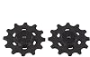 2 Pack 12T Bicycle Rear Derailleur-Jockey Wheel Pulley for SRAM-XX1 XO1 X1 GX-NX Apex Rival-Force RED 11 Speed Narrow Wide Plastic Black
