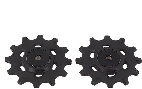 2 Pack 12T Bicycle Rear Derailleur-Jockey Wheel Pulley for SRAM-XX1 XO1 X1 GX-NX Apex Rival-Force RED 11 Speed Narrow Wide Plastic Black