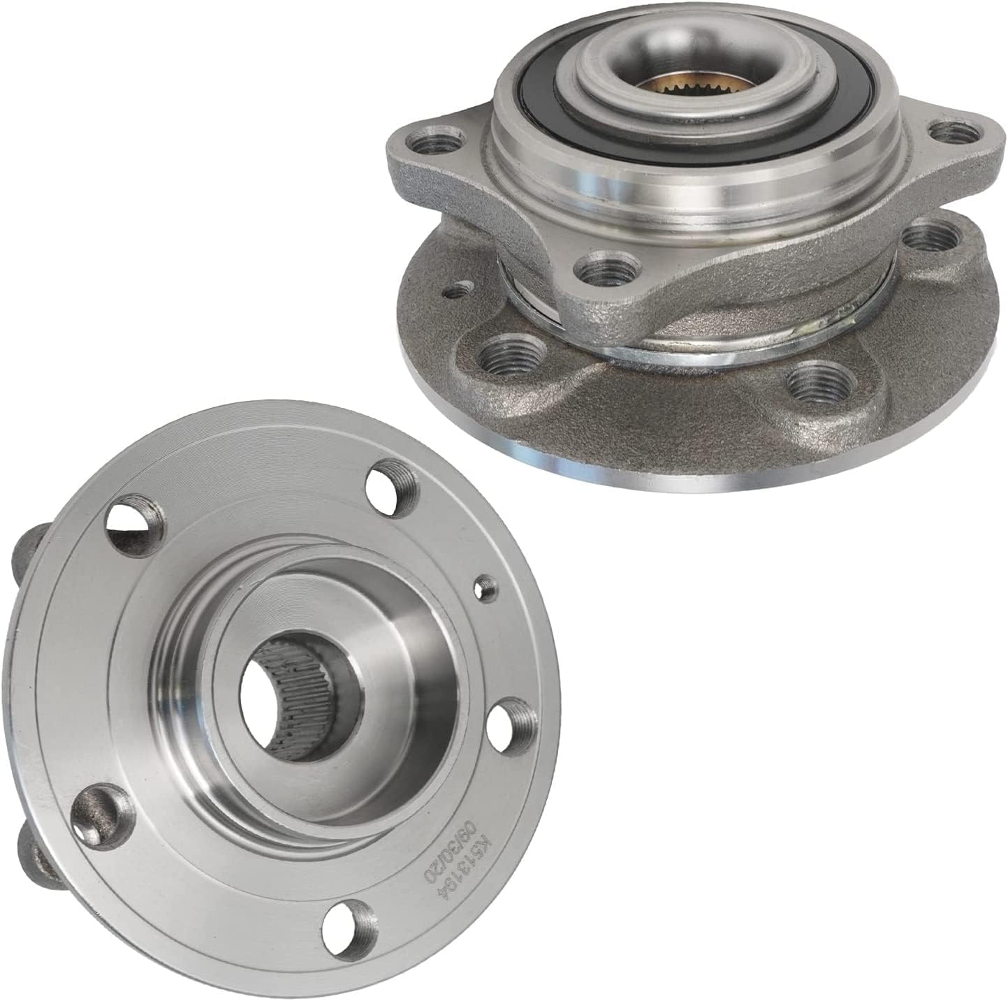 Detroit Axle - Front Wheel Bearing & Hubs Kit for 2001-2007 Volvo V70 2001-2009 S60 2000-2006 S80, 2 Wheel Bearing & Hubs 4 Inner Outer Tie Rods 2 Boots 2002 2003 2004 2005 2006 2007 2008 Replacement