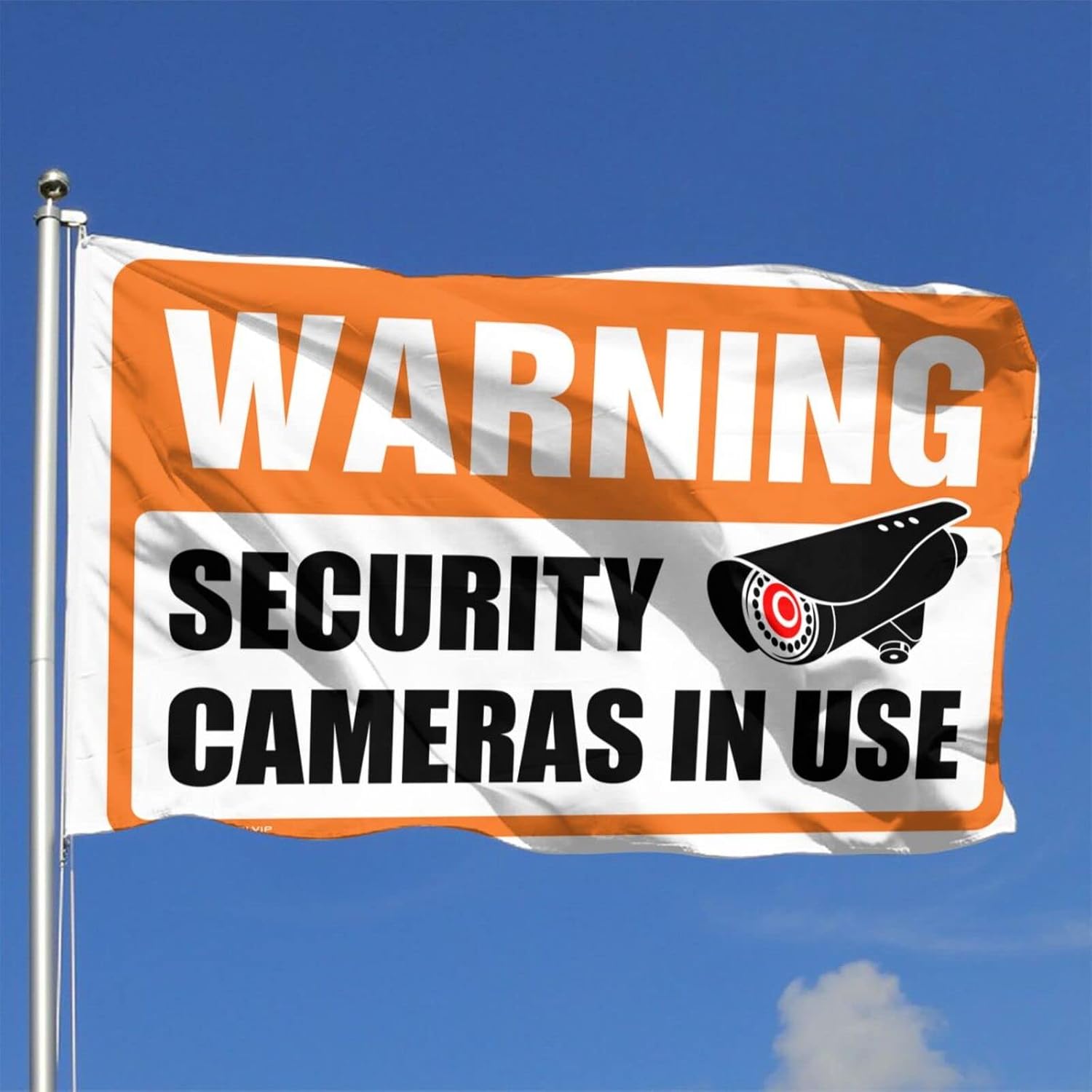 Flags For Bedroom Funny Warning Security Cameras I Use Flag Cool Decor For Guys Room Teen Room Decor(120X180CM) image 2