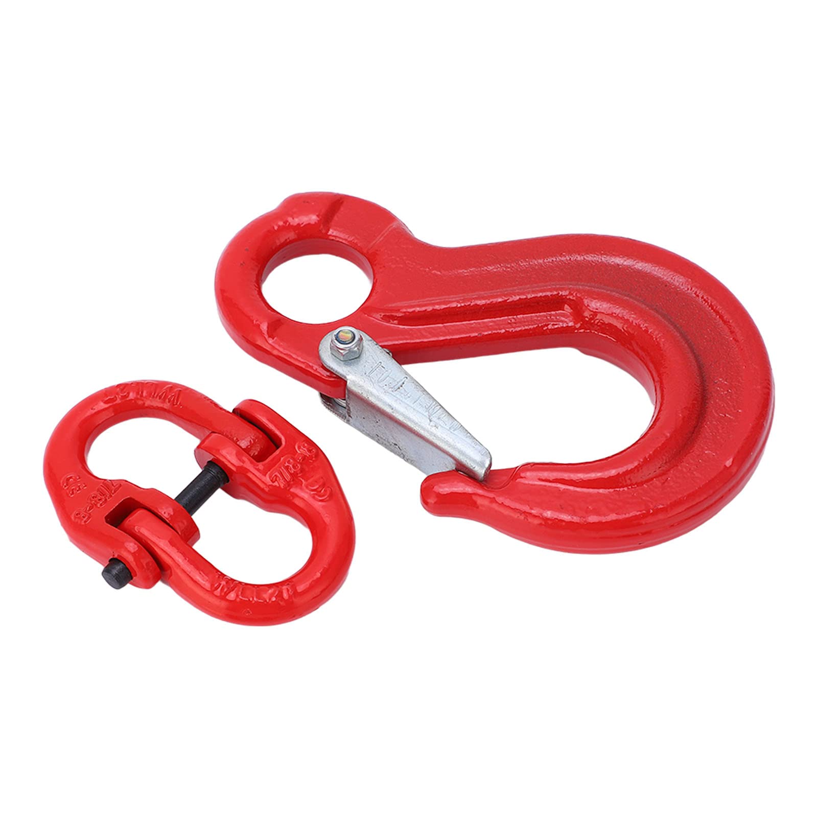 Slip Hook Eye Sling Heavy Duty 2T Bearing Trailer Lifting Chain Connector SHooks Hebehakenlager mit 2-Ring-Schnalle für das Heben in der Fabrik, Heben im Hafen