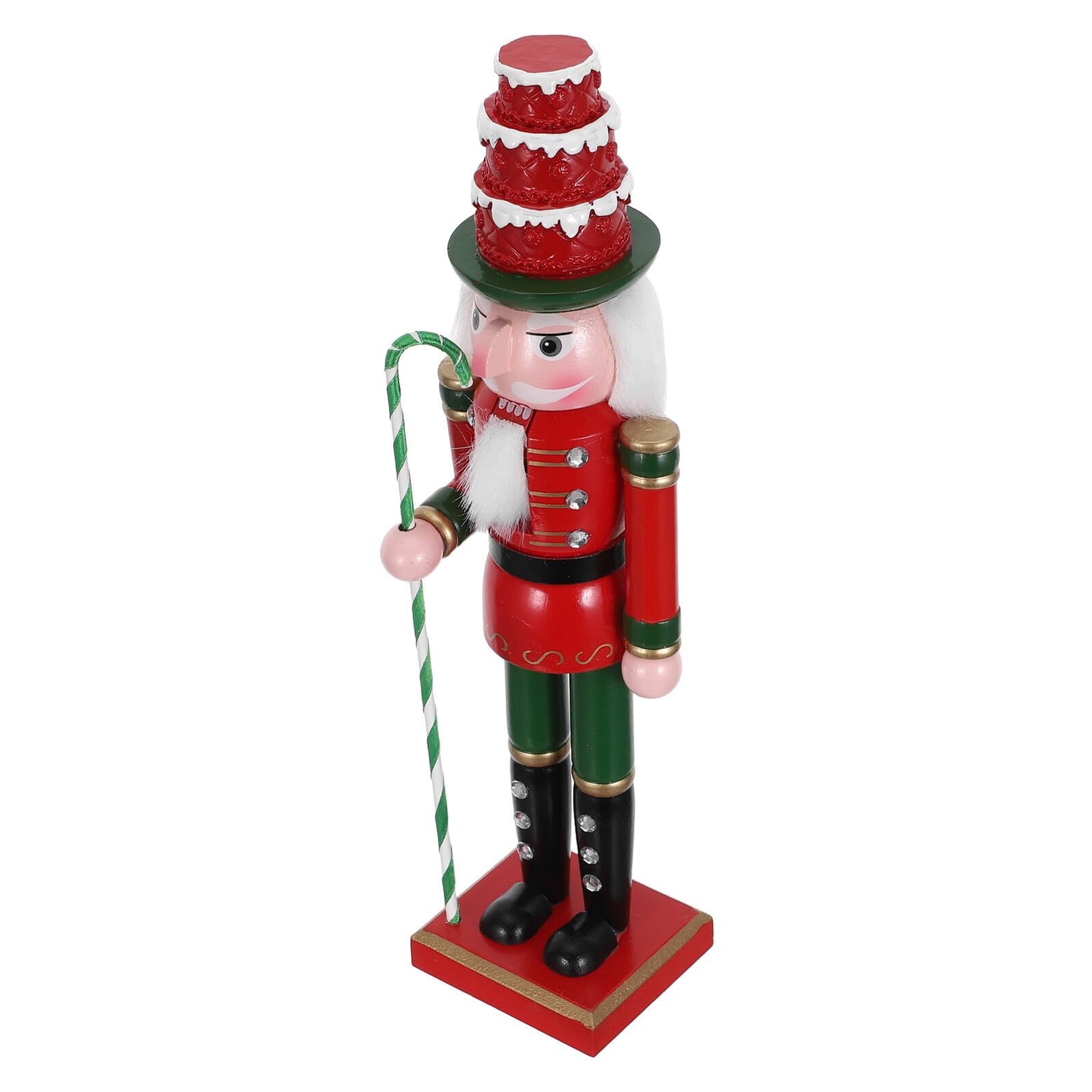 Casse-Noisette en Bois 38 Cm Cadeau Original de Noël et Ornement de Maison