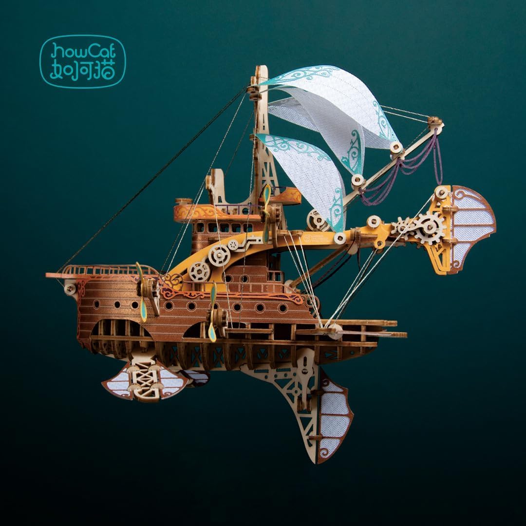 In 80 Tagen per Schiff um die Welt, 3D-Puzzles für Erwachsene und Kinder zum Bauen, Howcat, Holz, 421 Teile