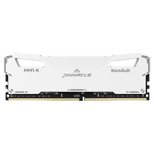Timetec Pinnacle Konduit 8GB DDR4 3200MHz PC4-25600 CL16-18-18-38 XMP2.0 Overclocking 1.35V Compatible for AMD and Intel Desktop Gaming PC Memory Module RAM - White