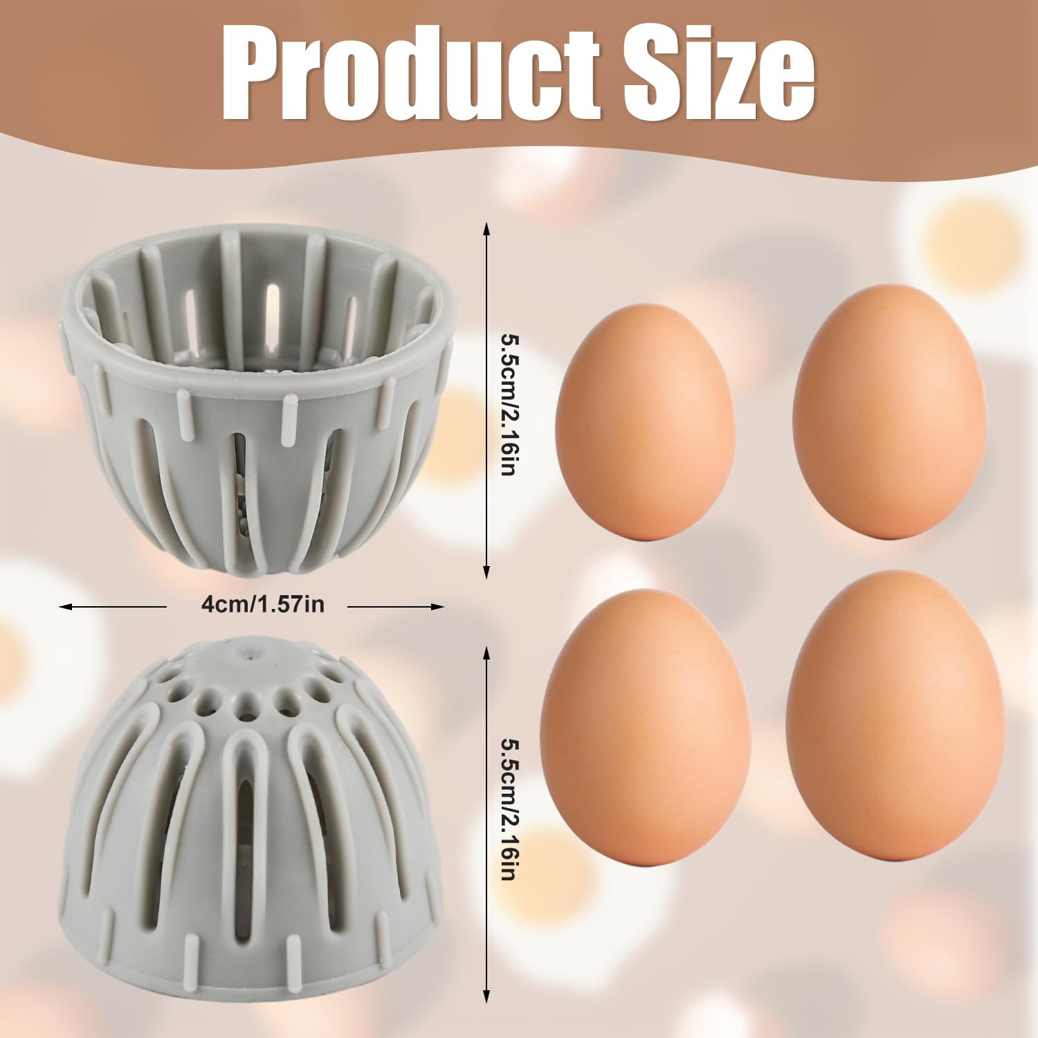 2uds Cepillo de Limpieza de Huevos de Silicona, Depurador de Huevos Reutilizable Limpiador para Huevos, Herramienta para Lavadora de Huevos de Cocina con Cerdas Suaves Flexibles (Gris, Verde)