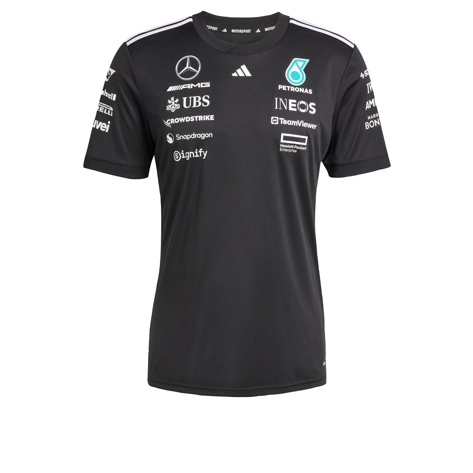 adidas Damen Mercedes - Amg Petronas Formula One Team Driver Jersey Black Women Trikot (kurzärmlig) (1er Pack)