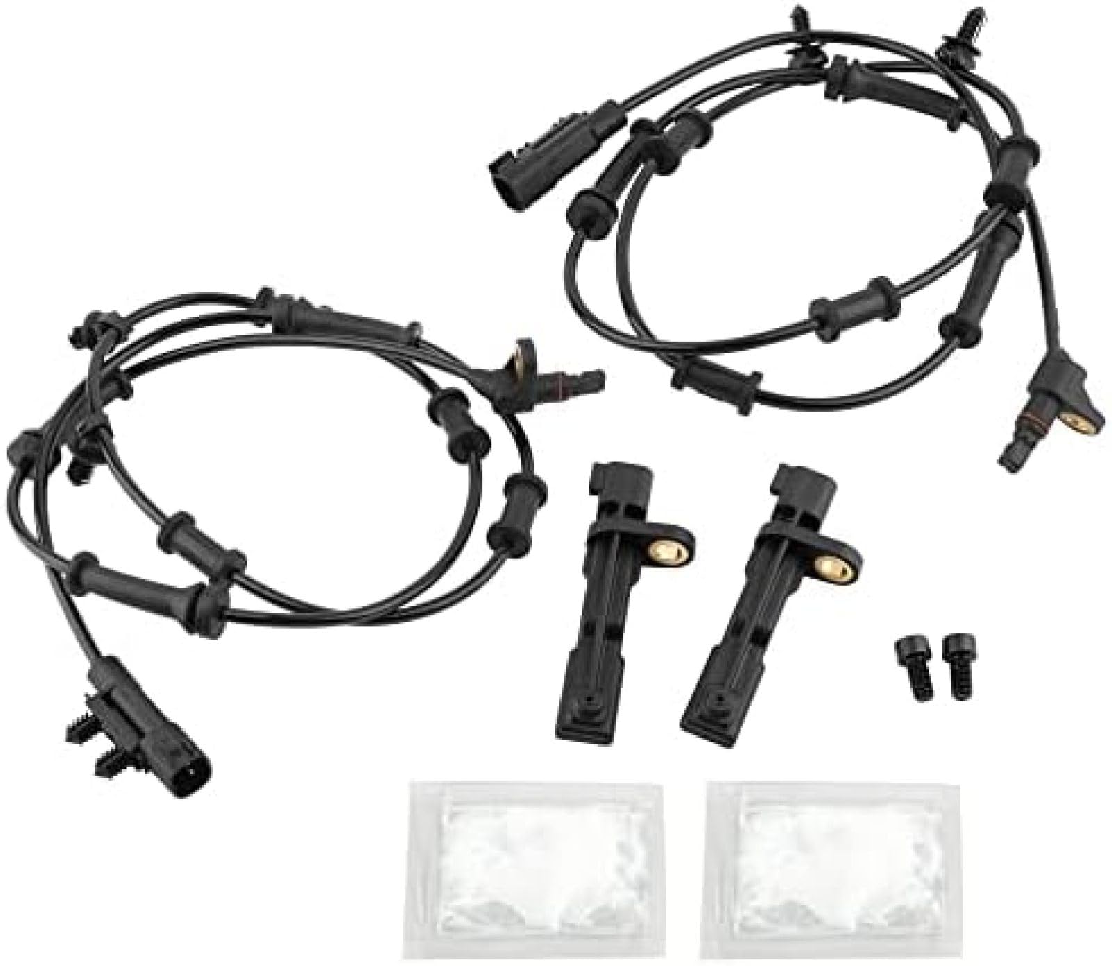 Sensore ABS, sensore di velocità della Ruota, sensore di velocità ABS, 4 Pezzi, Sinistro e Destro, per 2008-2017, per Jeep Wrangler 3.6L 3.8L, per 2018 Wrangler Jk68003281Aa Als1918 695900