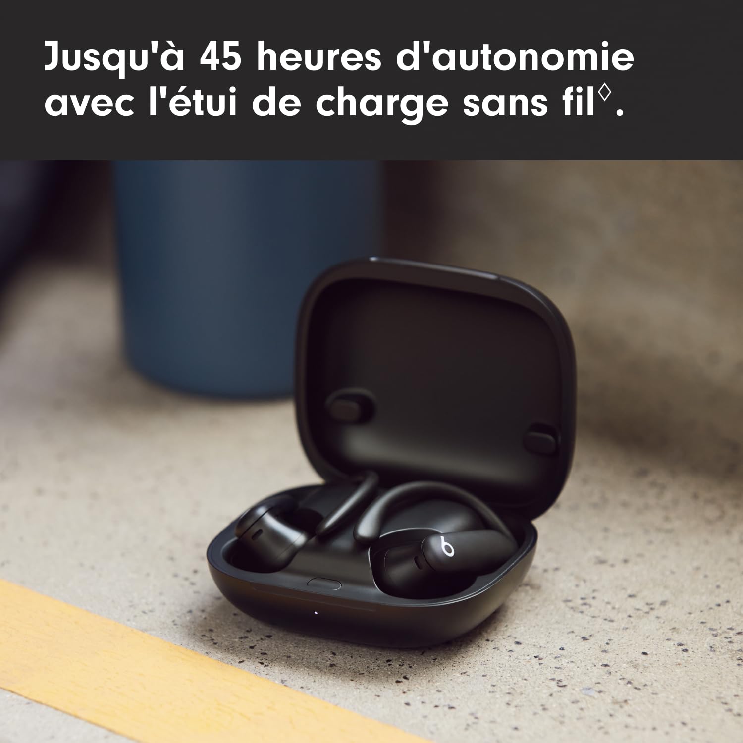 Beats Powerbeats Pro 2 Écouteurs Bluetooth sans Fil- Suppression du Bruit, Suivi de la fréquence Cardiaque, IPX4, Jusquʼà 45H avec Étui de Recharge, Compatible Apple & Android - Obsidienne