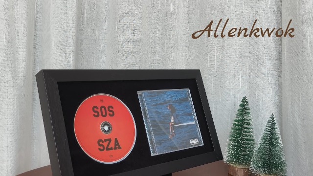 Houten CD DVD Standplank Galerij Glazen Deur