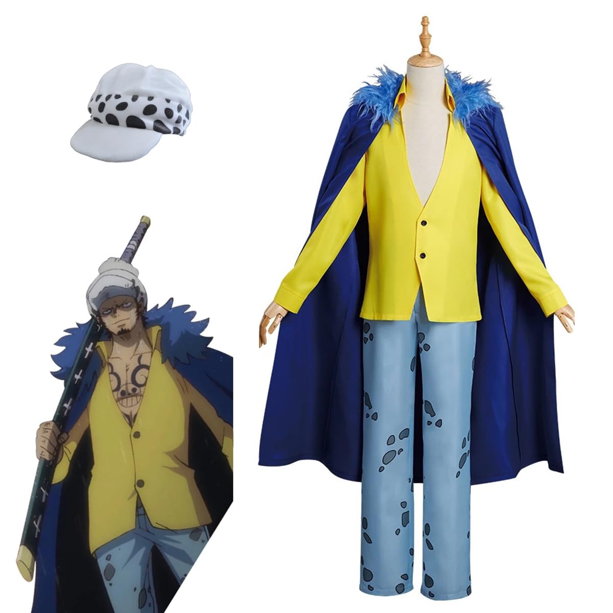 トラファルガーローのコスプレ（帽子セット） トラファルガー・ロー