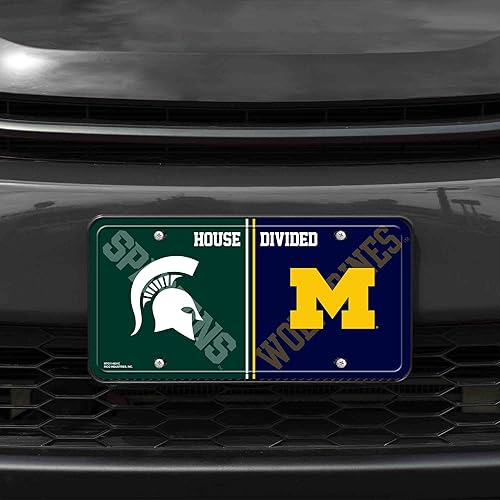 Miniatura 260 de NCAA etiqueta de metal para auto, negro