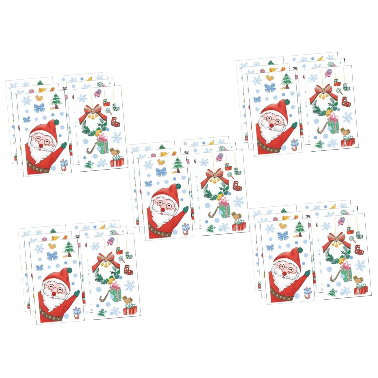Cabilock 5 Juegos Pegatinas Navideñas Para Ventanas Calcomanías De Hadas Inflables De Navidad Puerta Embellecedor Frigorifico Decoração Home Decoracion Pegatinas De Pared 6 Hojas * 5