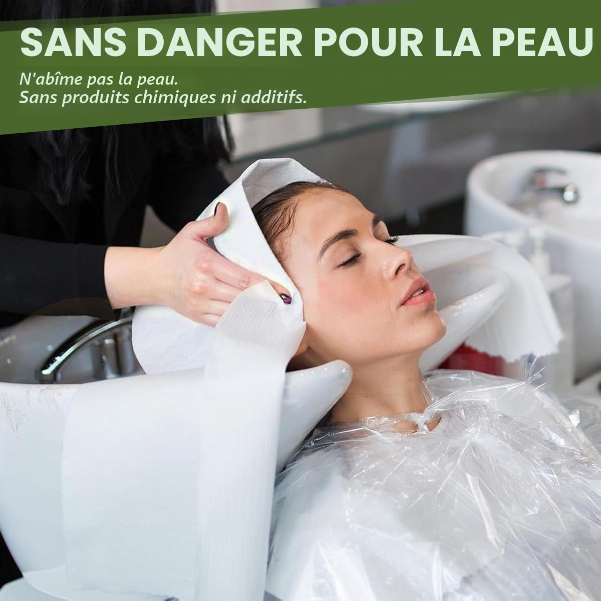 50pcs Serviettes Jetables 40 x 80cm, 70 g/㎡ Serviette de Toilette Jetable, Serviette Épaissie Jetable en Tissu Non Tissé pour Salon de Beauté, Pédicure, Cuisine, Sauna, Massage, Bureau