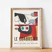Amazon.co.jp: ル・コルビュジエ展ポスター1954年フランス美術館