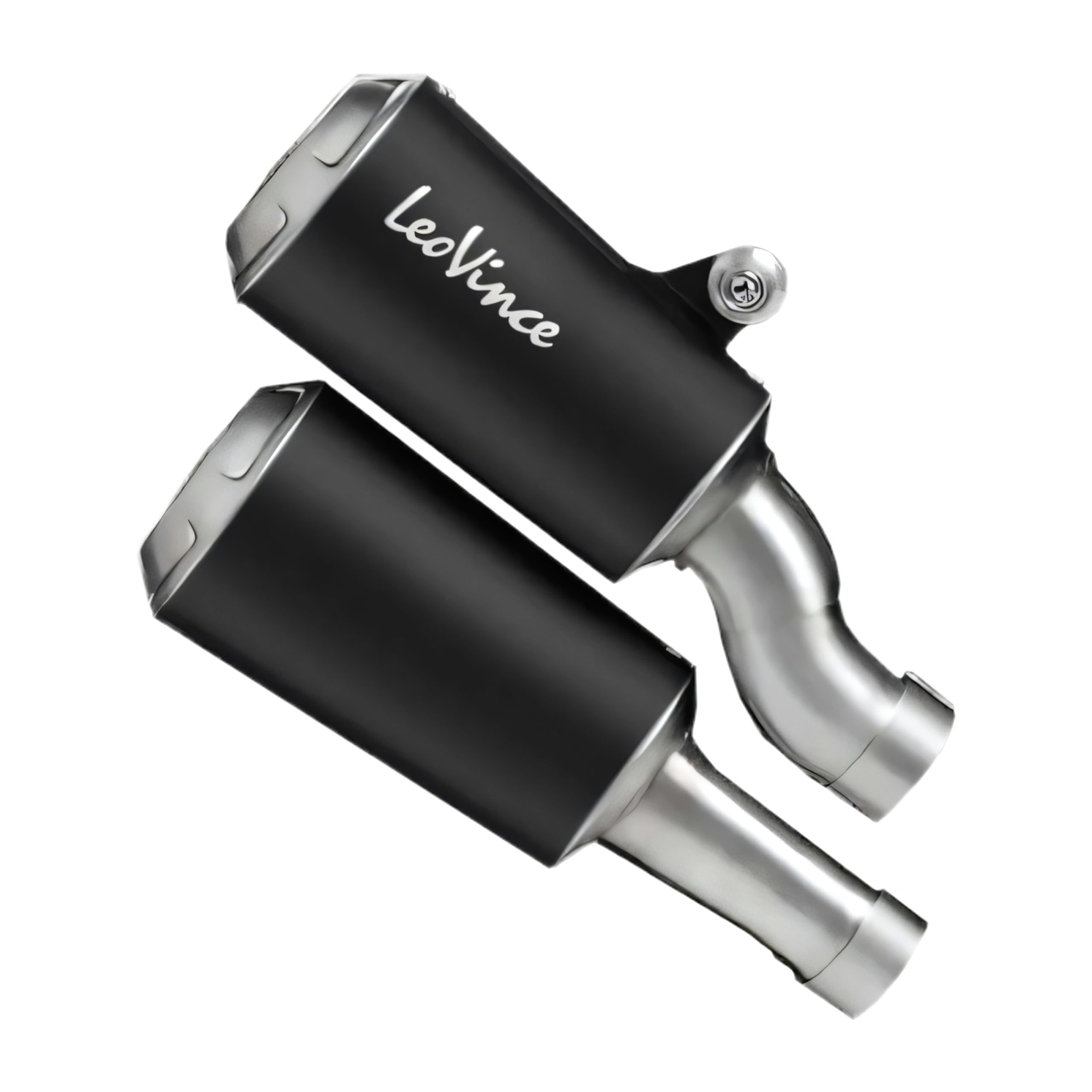 Silenziatore posteriore LeoVince 2x SLIP-ON SBK LV-10 Black Edition, acciaio inossidabile nero, con omologazione per Triumph Speed Triple 1200 RR/RS