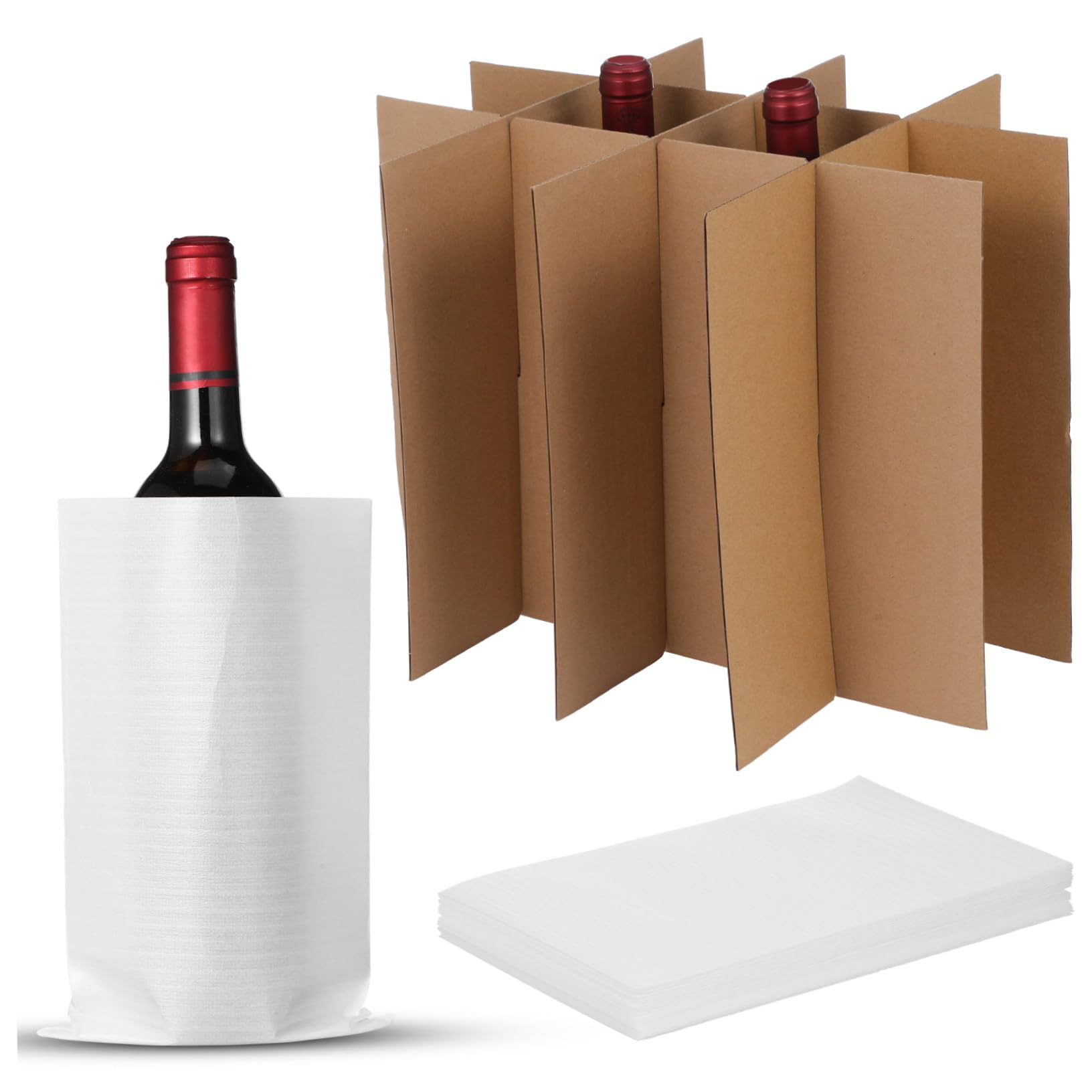 Uonlytech Conjunto de Material de Embalaje Kit de Embalaje de Divisores de Cartón para Cajas de Mudanza Insertos de Cartón Protectores de Envío Materiales de Laminas de Carton Corrugado