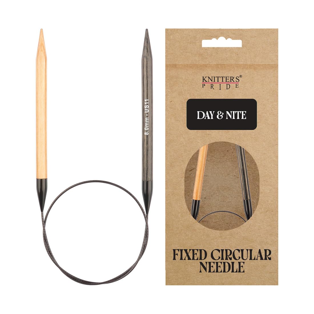Knitter's Pride Day & Nite Circular Needle 100 cm 8.0 mm - 1 piece