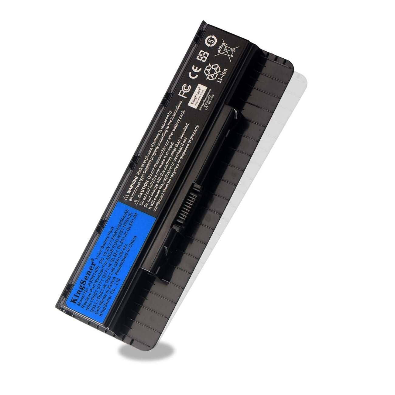 A32N1405 A32LI9H Laptop Battery Replacement for Asus N551 N551JX N551JK N551JM, New Battery for Asus ROG G551 G551J GL551JM G551JK G551JW G551V G771 G771JM GL551 GL551J GL771 GL771J 10.8V/5200mAh