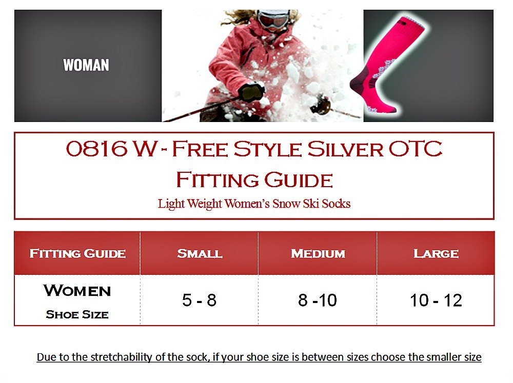 Eurosock Women's Free Style Silver Socks, Purple, Large