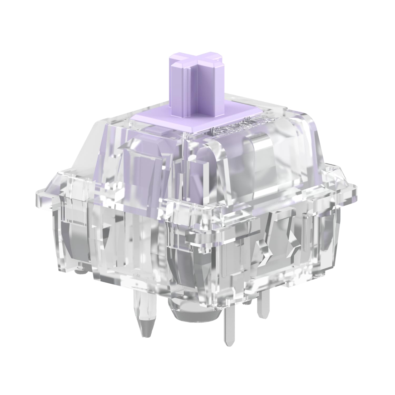 Glorious Gaming - Mako Ultralight Switches (110 PCS) Tactile Switches for Gaming and Typing, Clear Design for Max RGB, Pre Lubed, for Hotswappable