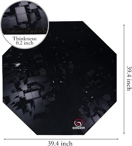 Miniatura 7 de Tapete para silla de oficina, tapete para silla de juegos, para suelo de madera dura, con cancelación de ruido, alfombrilla para silla de oficina,