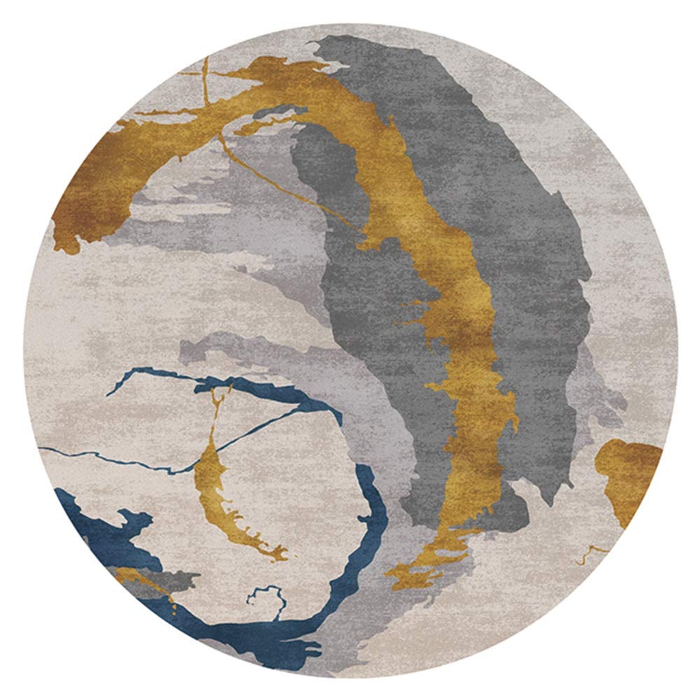 Tapis rond antifouling moderne résolvant les glissades et taches de café