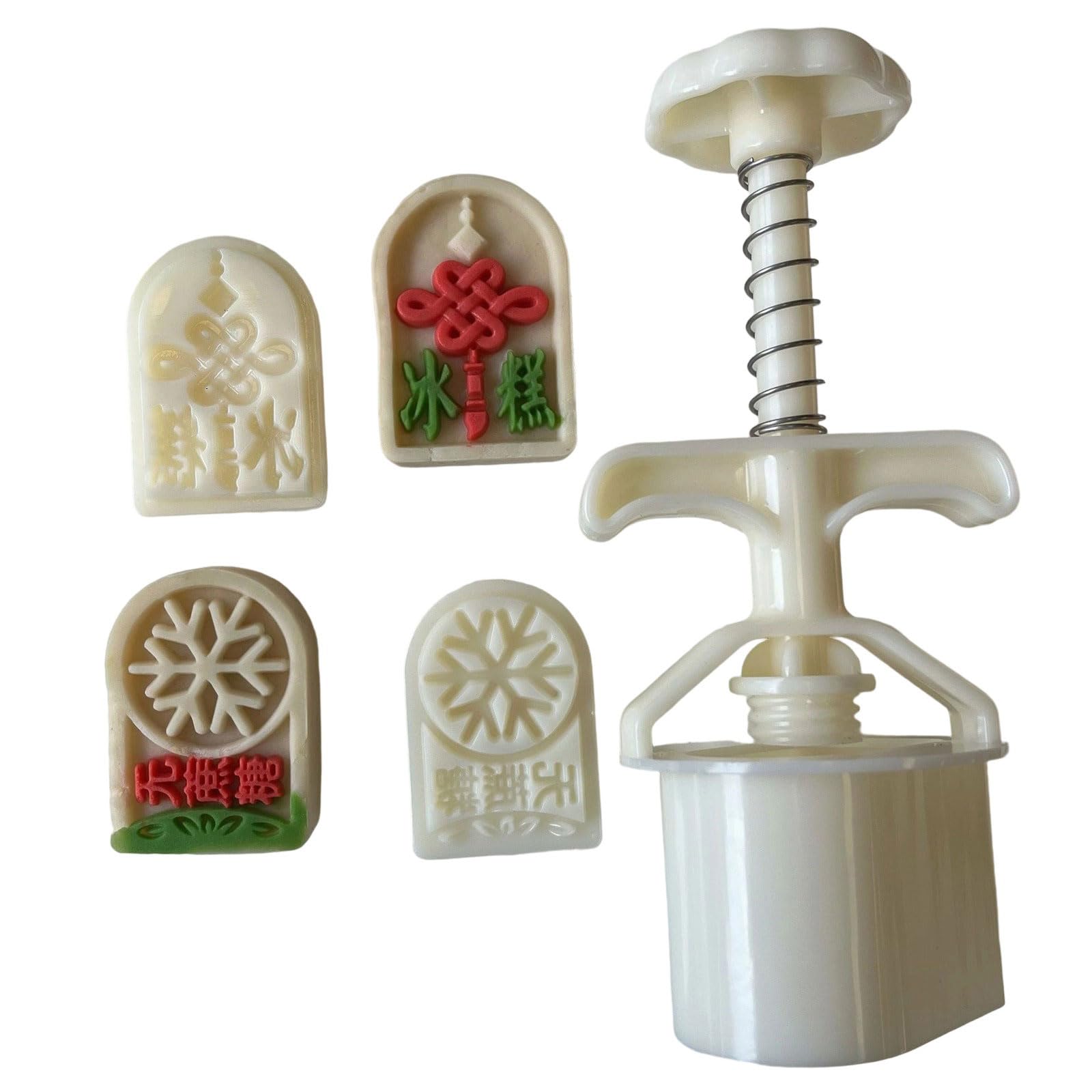 MALSSE 30g Baking Cake Molds Baking Supplies Creative Shape Dessert Molds ABS Texture Accessories Suitable for Bean Cake