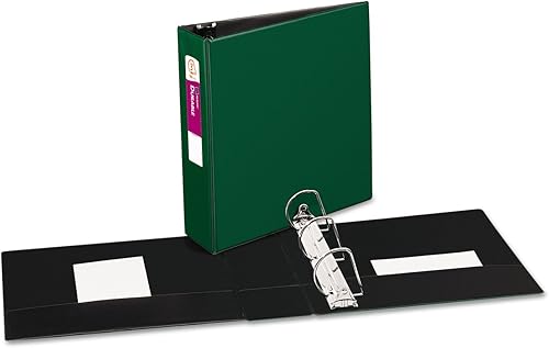 AVERY Nuevo - Carpeta de referencia duradera con anillos EZ-Turn, 11 x 8-12, capacidad de 3", verde 27653