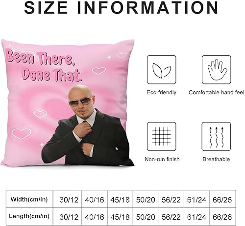 Miniatura 3 de DISHILU Mr. Worldwide, Been There, Done That, divertida funda de cojín con meme para el hogar, funda de almohada decorativa para sofá o dormitorio,