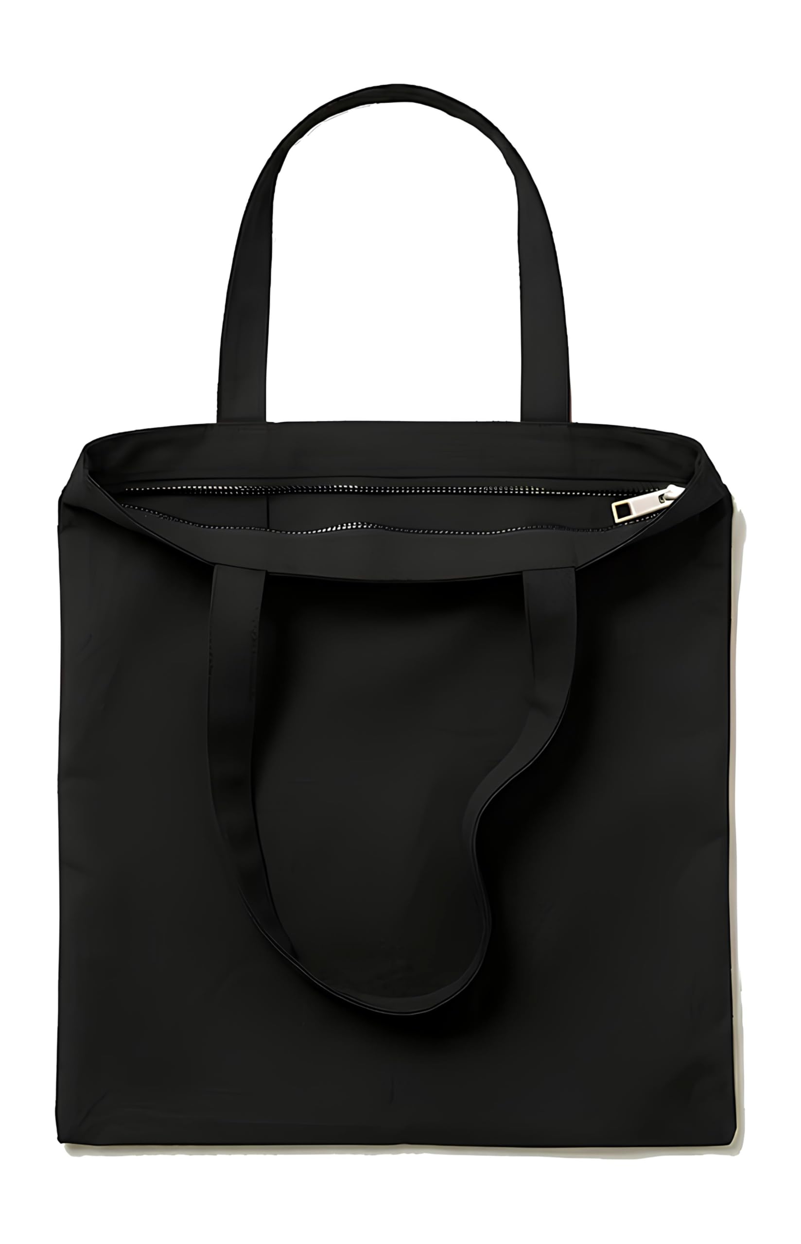 Pack De 1/3/9 Bolsas de Tela Con Cremallera, BEIG/NEGRO 35X40+30CM Gruesa 12A – Tote Bag De Calidad Premiun Reutilizable para Universidad, Trabajo, Compras y DIY