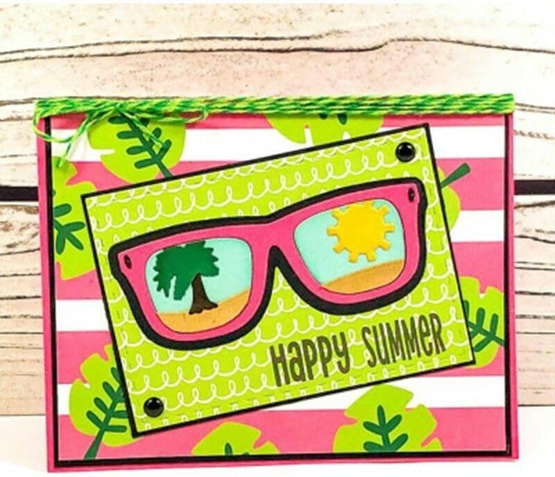 Miniatura 2 de Gafas de sol Artesanía de corte de metal Troquel Scrapbooking Fabricación de tarjetas Artes