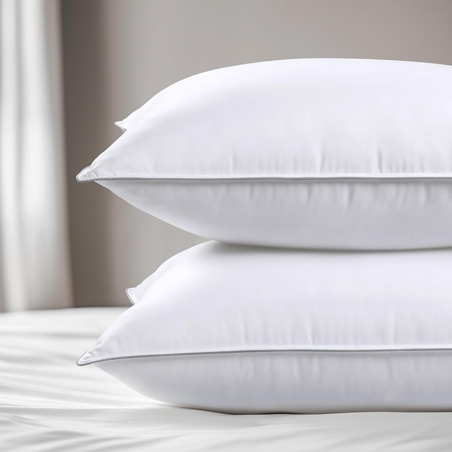 viewstar Bed Pillows King Sizes Set of 2 Hotel Quality Cooling Down Alternative Pillows for Side Back or