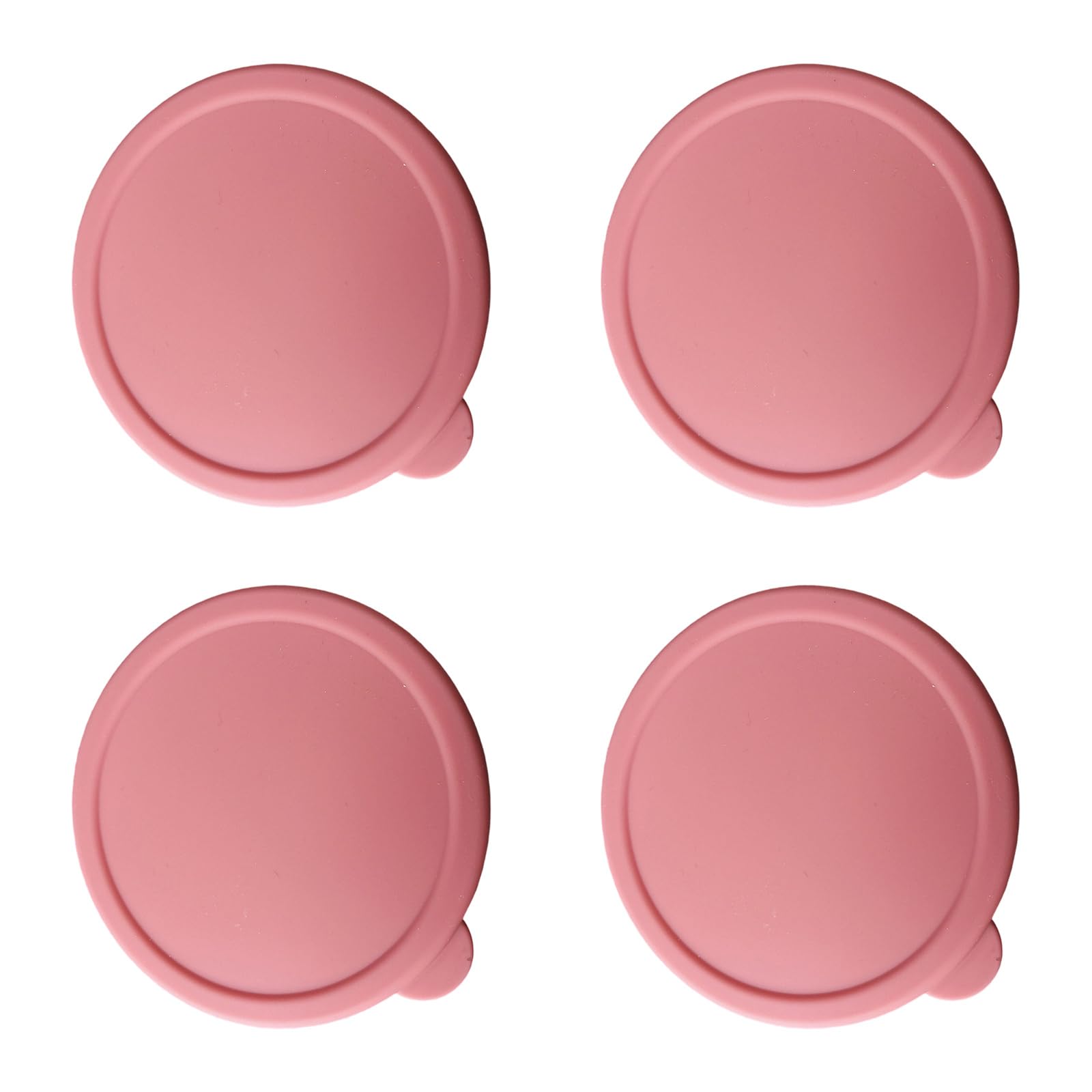Jazuaiao Of 4 Silicone Jar Lids Leakproof for Glass Canning Jars Food Storage Replacement Silicone Custard Cup Lid Cover