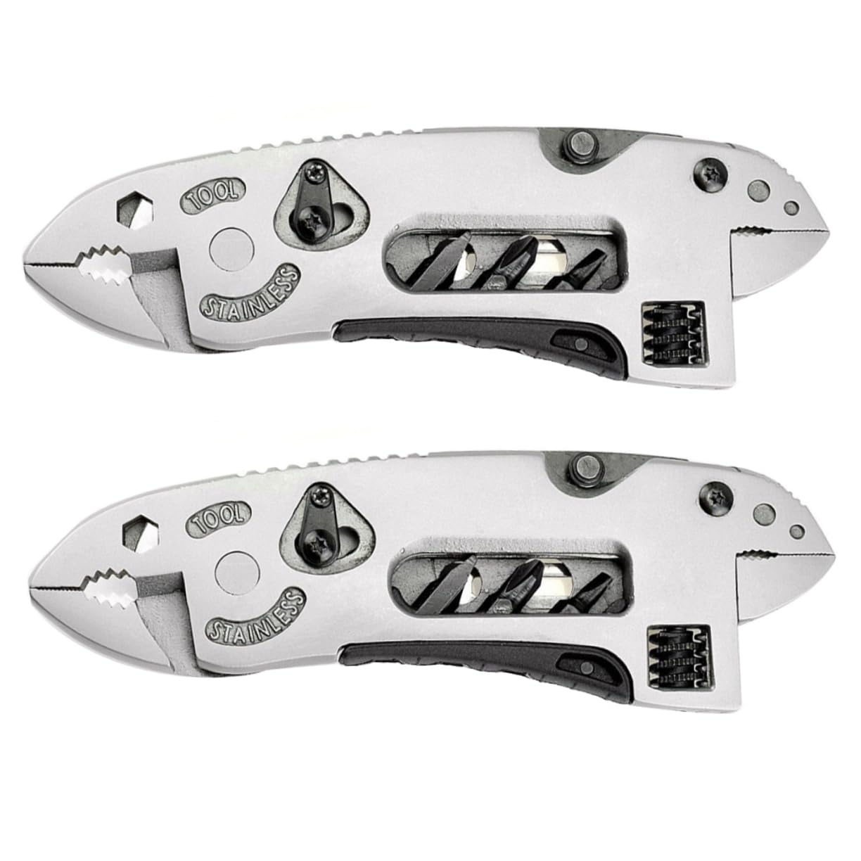 Uonlytech 2pièces Multi-tool Pliers Inox Portables Compactes Et Polyvalentes Pour Camping Et Bricolage Pinces Robustes Acier Résistant Faciles à Transporter Poche Boîte à Outils