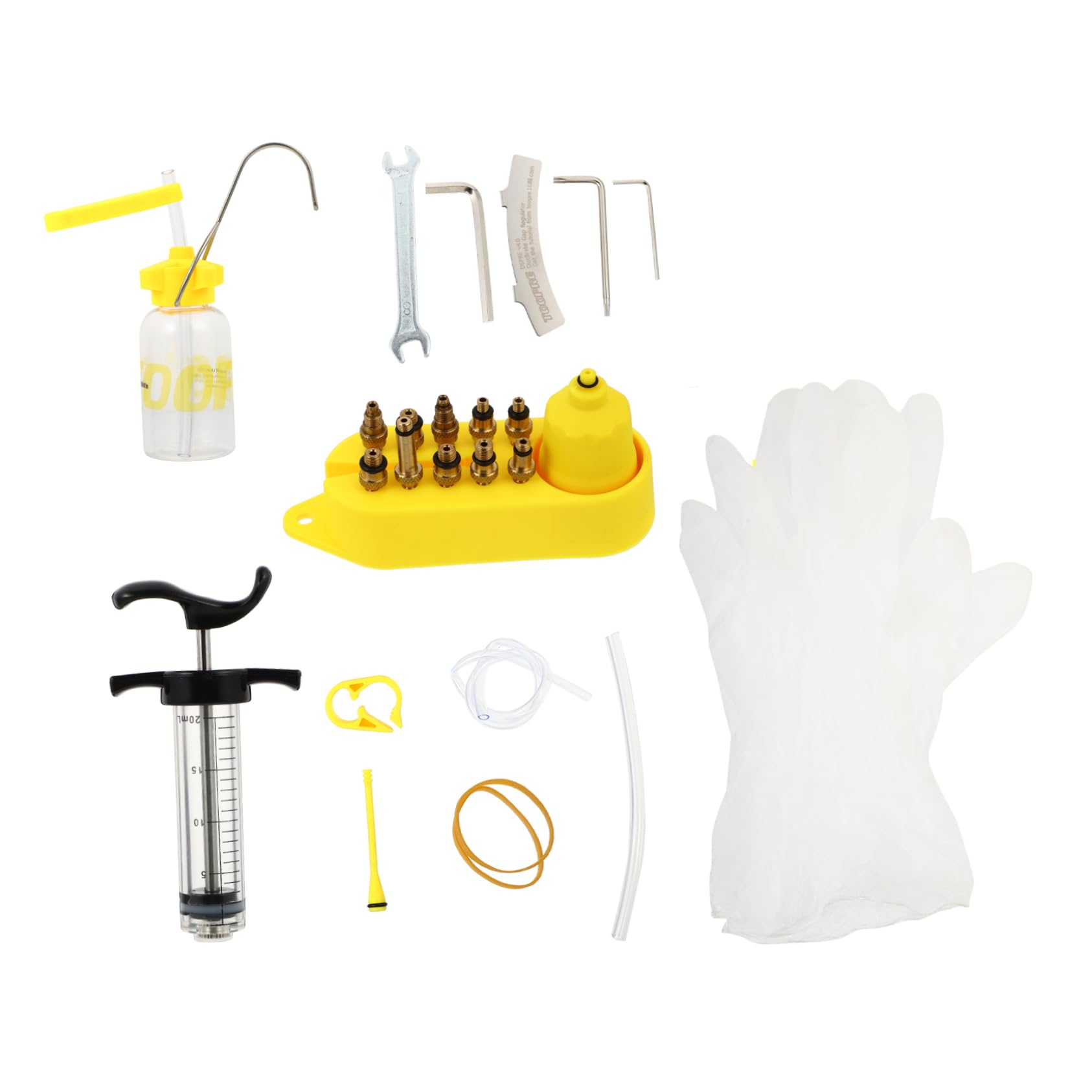 TOYANDONA 1 Set Kit Riparazione Freni Discali Idraulici per Bici Strumenti Oiling con Olio e Accessori Compatibili Manutenzione Facile per Ciclisti e Professionisti