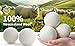 Wool Dryer Ball, Wool Balls for Dryer Laundry Balls for Dryer Reusable 4P Natural Fabric Softener Reducing Wrinkles and Saving Drying Time