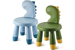 2 Pcs Plastic Dinosaur Desk Chair Sturdy Dinosaur Chairs Lightweight Activity Chairs...