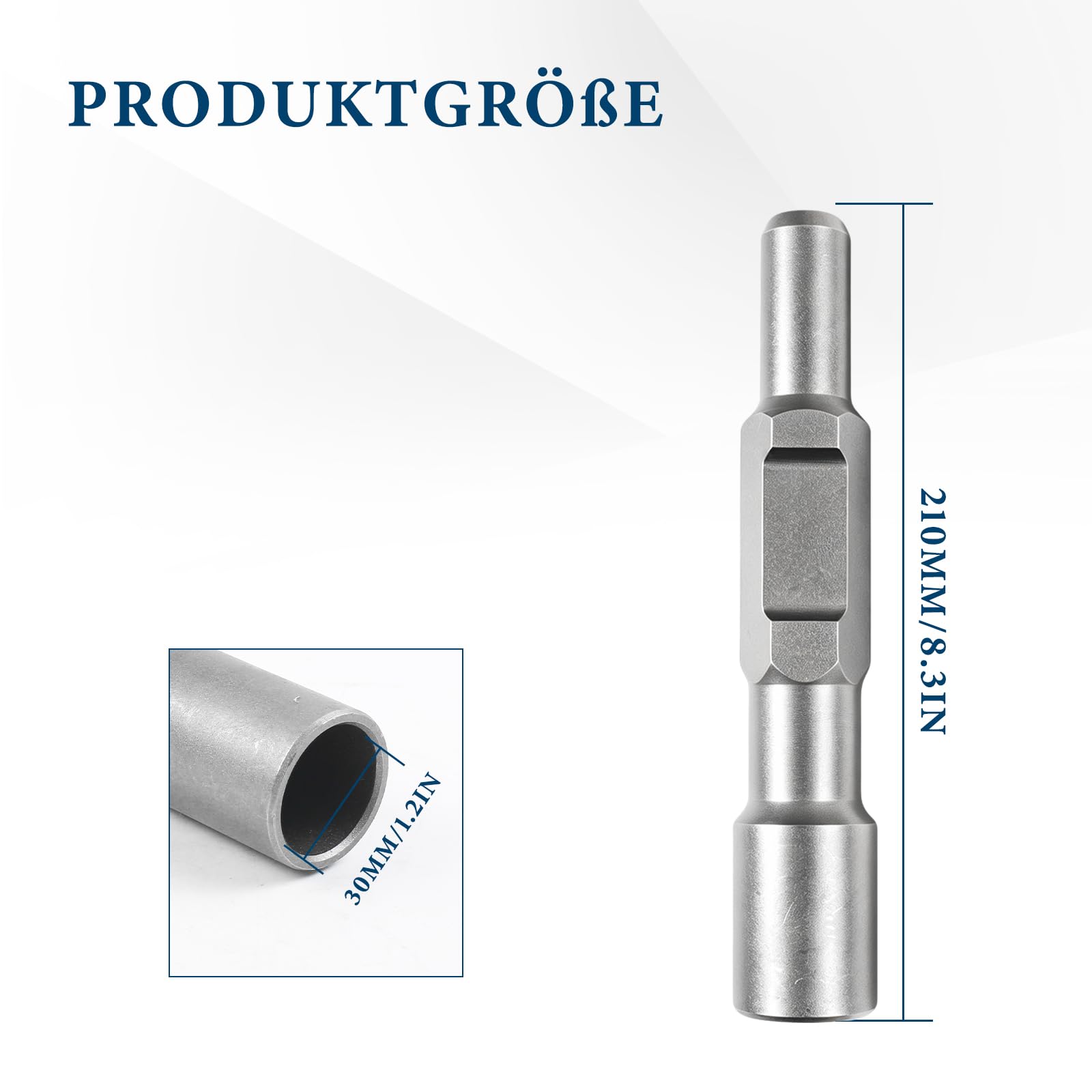Foret à clou SDS HEX 210 mm, diamètre intérieur 30 mm, diamètre