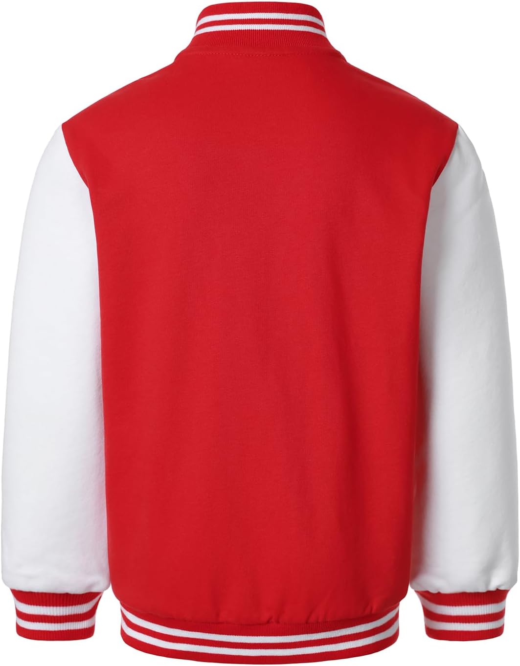 HOOD CREW Kids Varsity Jackets Girls Boys Letterman Baseball Jacket Lightweight Bomber Coat School Outwear with Pocket - Image 4