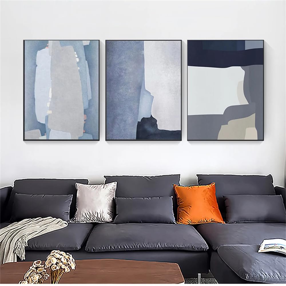 WUHBCZ Art Pictures-Abstract Color Retro Irregular Pattern Poster Print Canvas Painting Picture Artwork for Living Office Bedroom Home Wall Art Decoration -40 * 60cm/3PCS (No Frame)