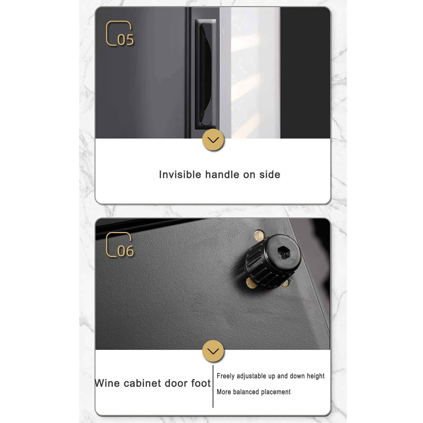 Ljlzxpbus 12 Bottle Wine Cooler Dual Zone Built In Or Freestanding Fridge Wine Refrigerator With Compressor Cooling System Tempered Reversible Glass Door Silent Shock Absorption on Fridge.com - View 5