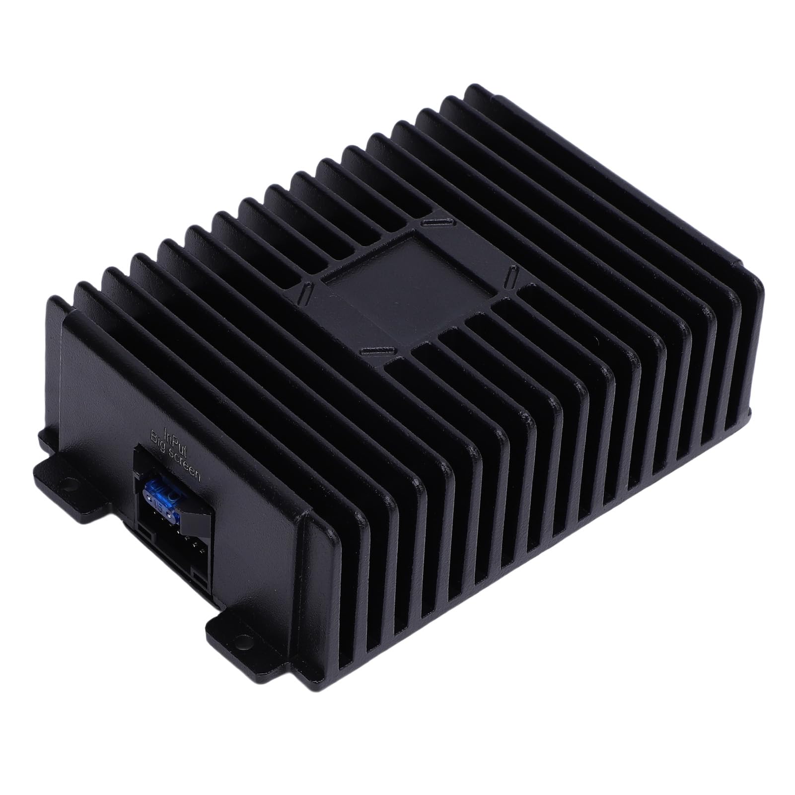 Jiawu 4-kanałowy Wzmacniacz Mocy, Bezstratna Aktualizacja Typu Plug and Play 4-kanałowy Samochodowy Wzmacniacz Subwoofera z Cyfrowym Przetwarzaniem Sygnału, Klasy A/B z obudową ze Stopu Aluminium,
