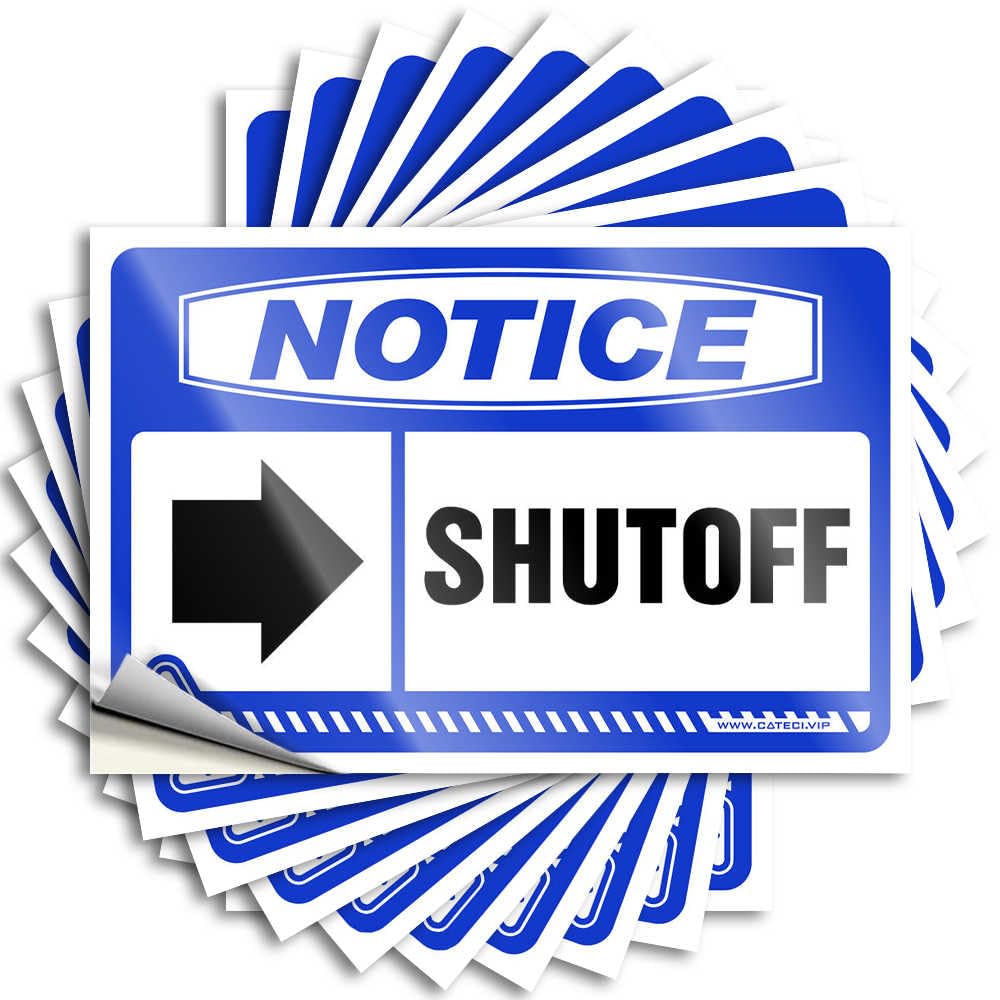 Notice Shutoff Plastic Love - Funny Sticker Case Removable Vinyl Decal(8X12CM)
