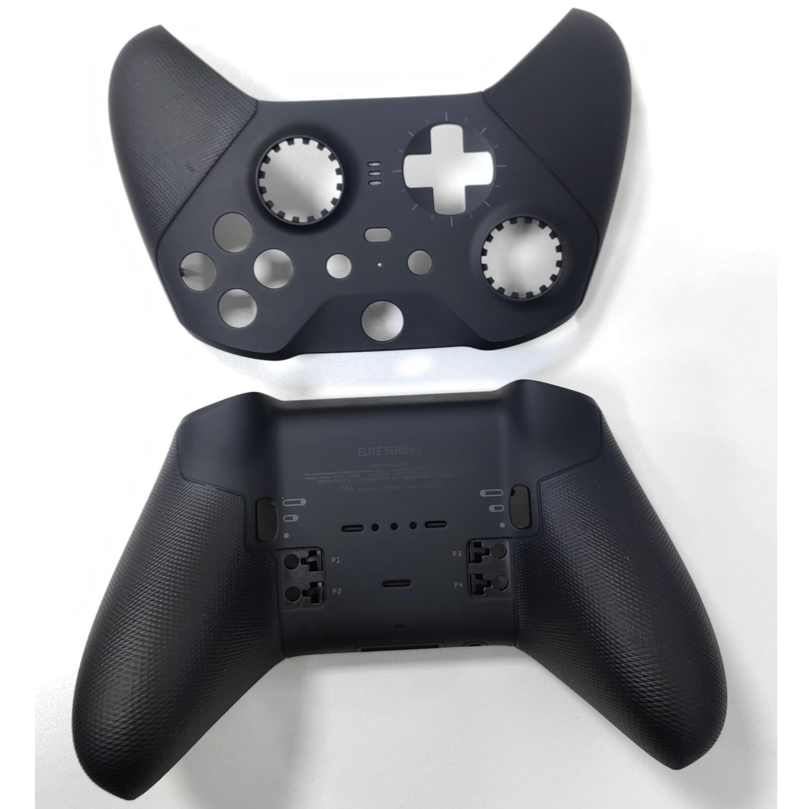 Coque du Boîtier de Remplacement pour Xbox Manette sans Fil Elite Series 2, Coquille Avant + Coque de Inférieure Accessoires, Noir, avec Outils de Tournevis