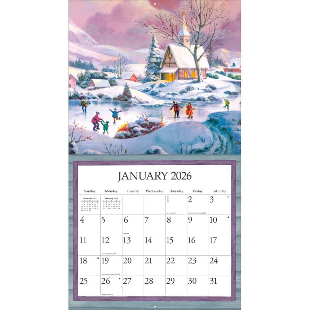 Lang Companies, Field Guide 2024 Mini Wall Calendar
