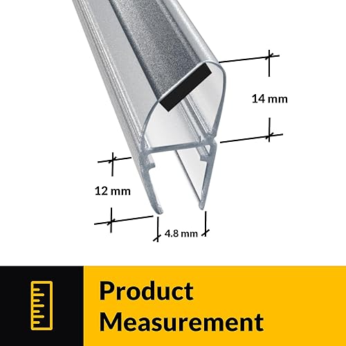 Miniatura 2 de Brixwell PSM458N Perfil magnético de 45 grados para vidrio a vidrio se adapta a la mano derecha de 1/4" a 5/16" (6 a 0.311 in) - Longitud de stock